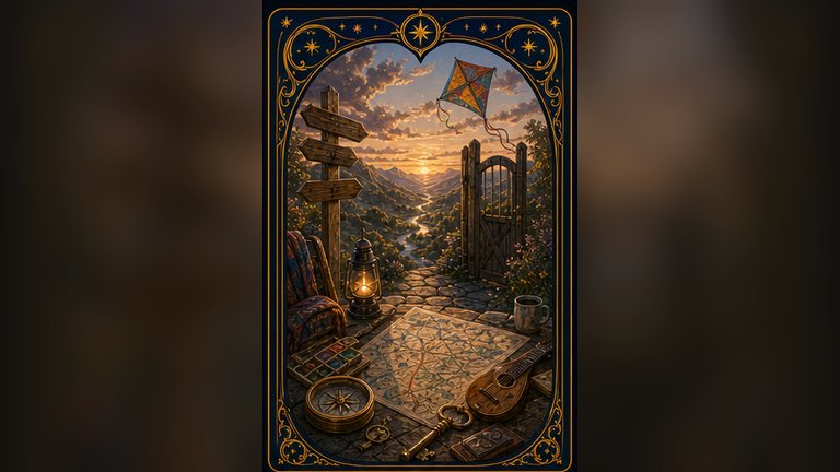 Визуальная карточка архетипа Играющий Отзывчивый Следопыт Свободы