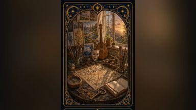Визуальная карточка архетипа Играющий Выразительный Следопыт Свободы