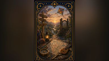 Визуальная карточка архетипа Играющий Отзывчивый Следопыт Свободы