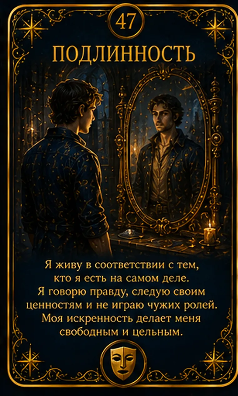 Карта ценности «Подлинность»