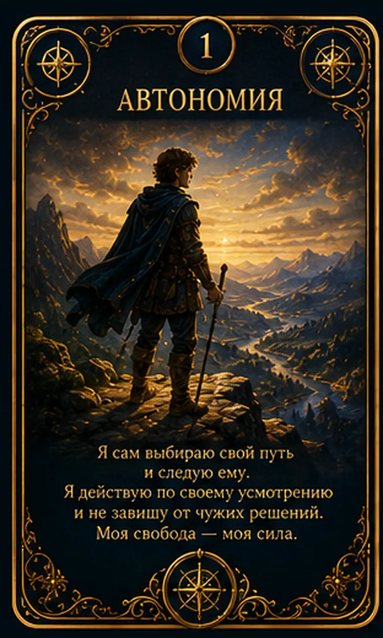 Карта ценности «Автономия»