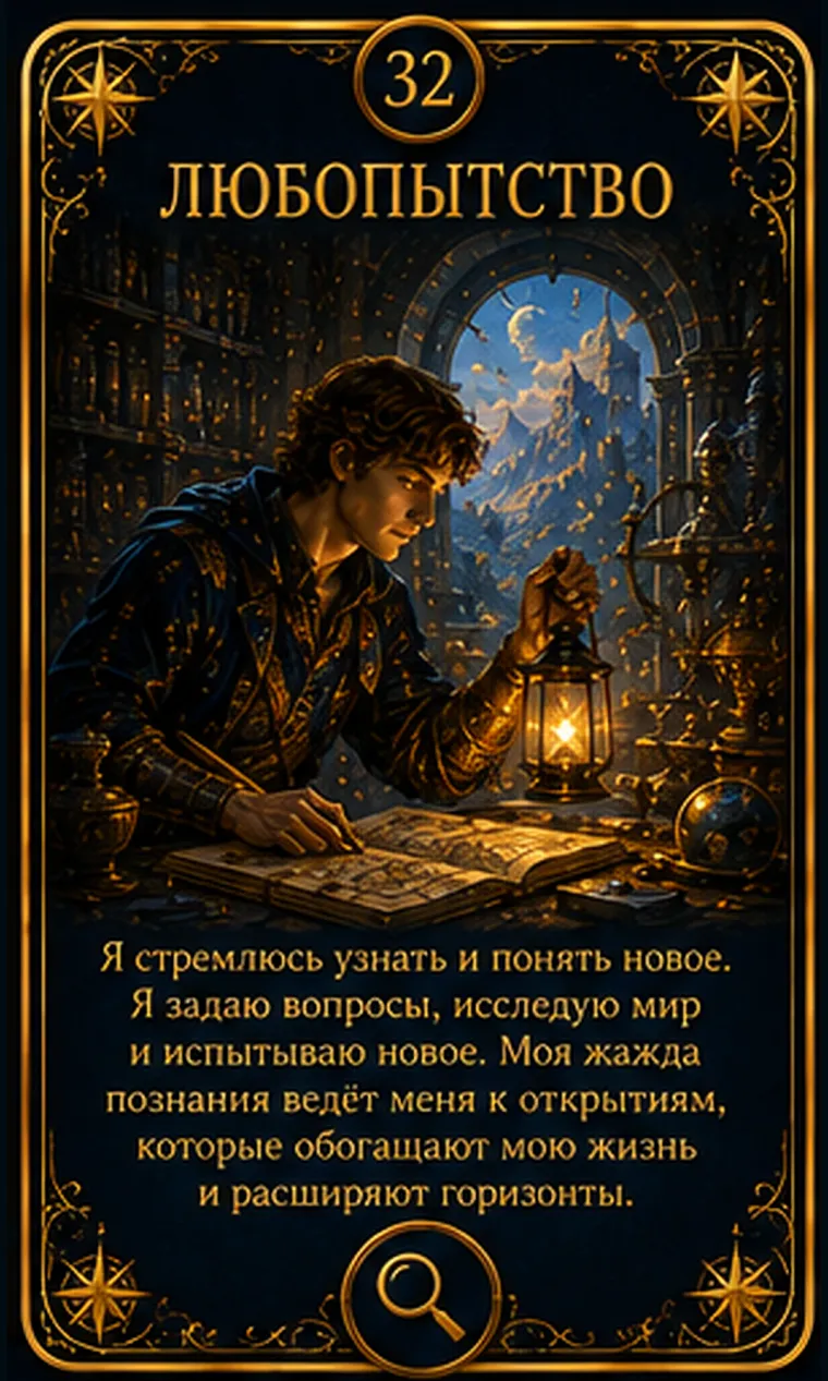 Карта ценности «Любопытство»