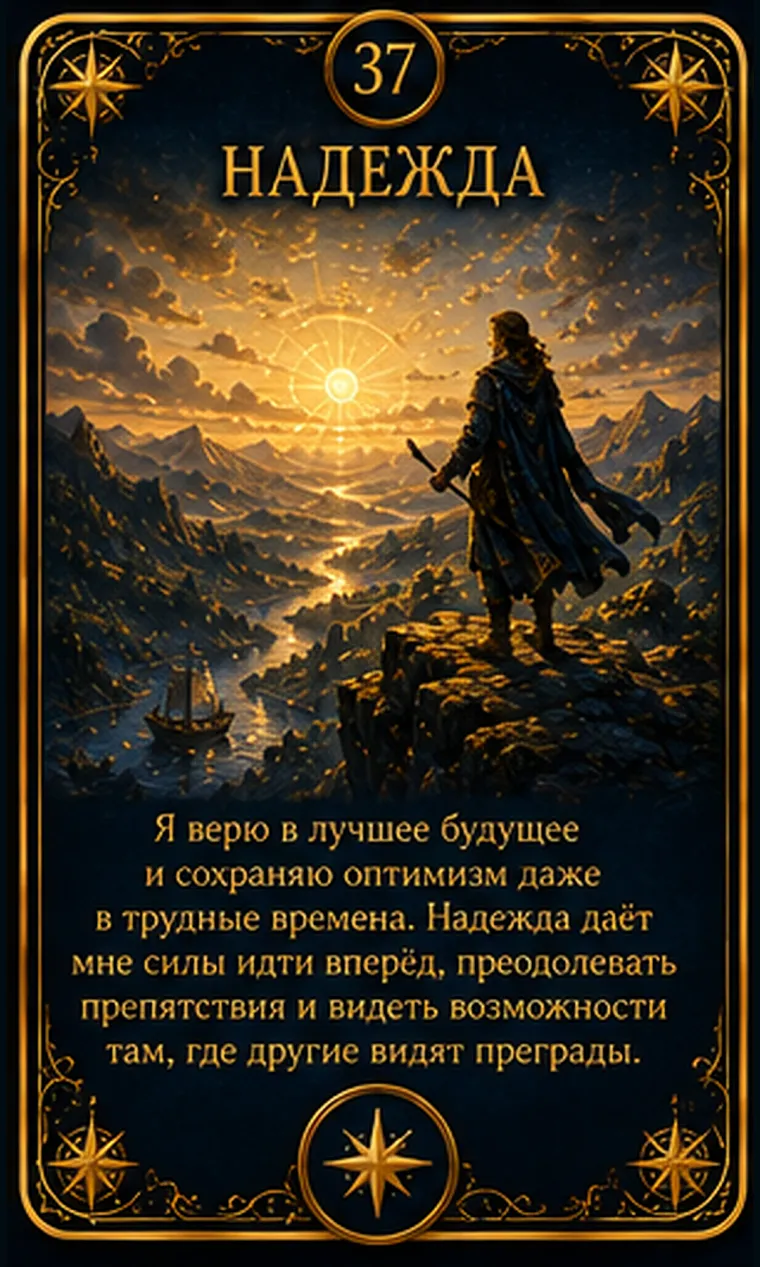 Карта ценности «Надежда»