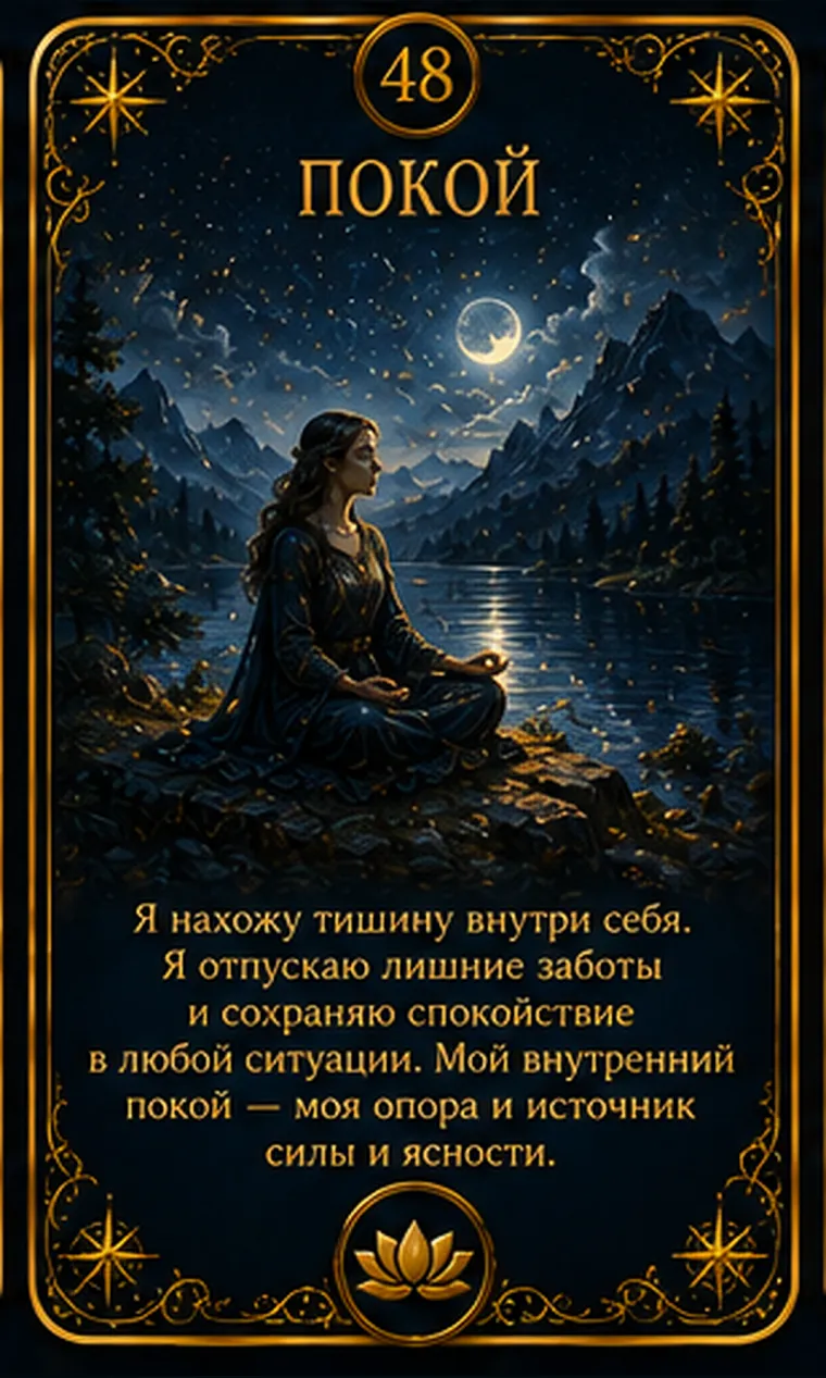 Карта ценности «Покой»