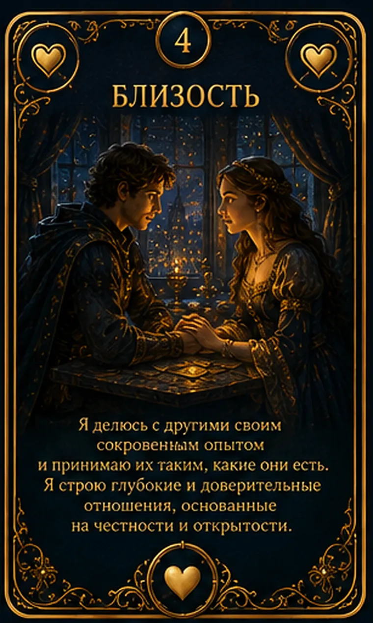 Карта ценности «Близость»